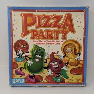 Pizza Party Board Game Vintage 1987 Complete Parker Brothers